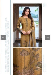 Prerna Rupali | Premium Viscose Unstitched Suit Set with Embroidery & Digital Print 1703